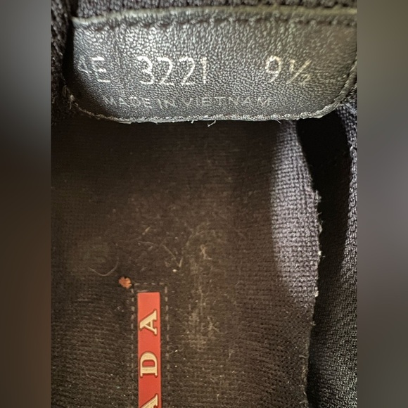 PRADA Nylon Matchrace Sneakers Navy Blue and White.  Size 9.5 - Picture 8 of 14